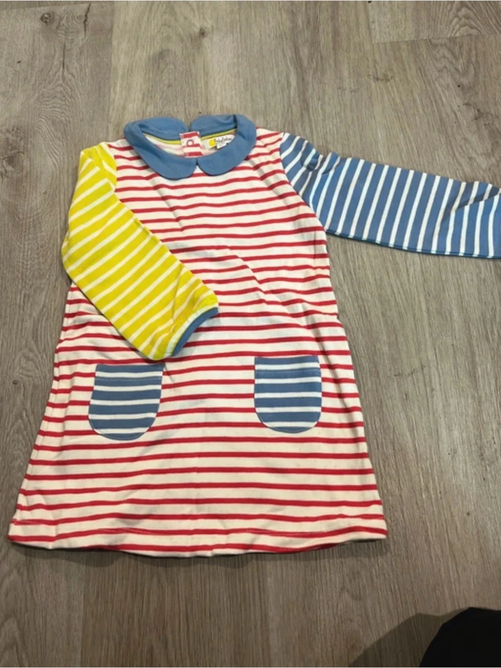 Baby boden strip dress size 2-3